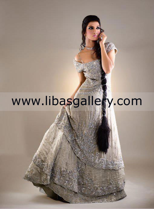 Latest Trend Of Asian Wedding Evening Dresses 2013 Collection Bridal