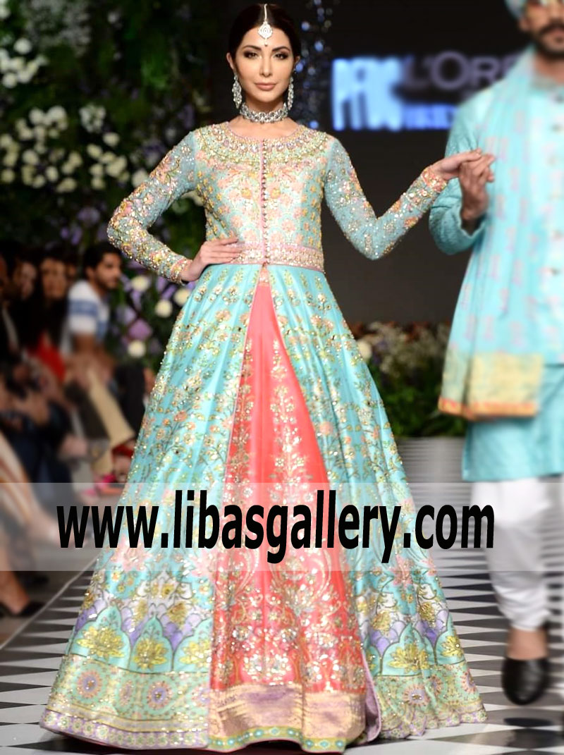 Latest Bridal Dresses Nomi Ansari Wedding Gown Collection 2018 19