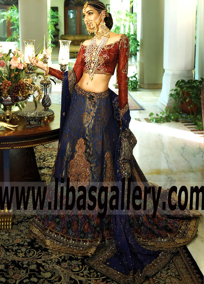 Striking Nilofer Shahid Bridal Dresses Asian Bridal Wear