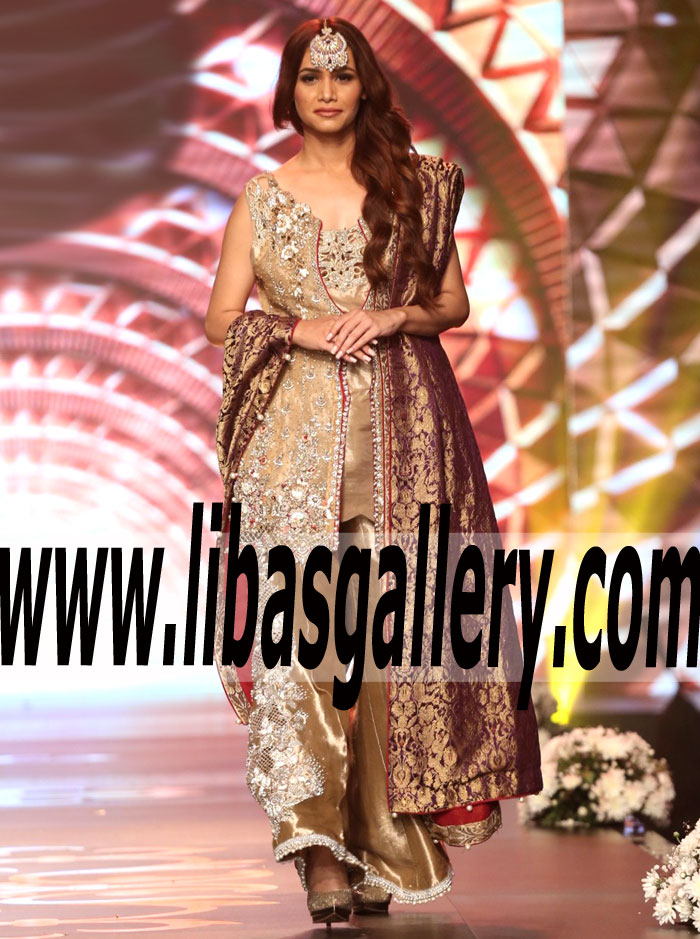 Stunning Party Wear Asifa Nabeel Bridal Couture Week 2016 2017