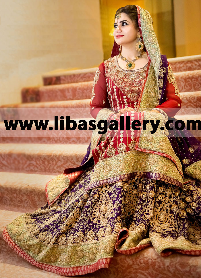 Asifa Nabeel And Bridal Red Iba Bridal Wear