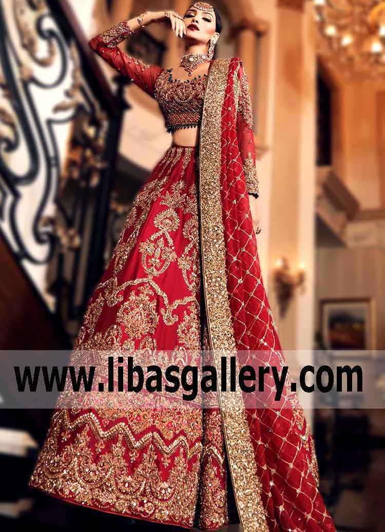 In this article we collected unique Traditional Red Bridal Dress Aisha imran Bridal Lehenga Richardson Texas TX USA Pakistani Red Bridal Dresses. We submit fashion forward Red wedding dresses a variety of fabrics, diffrent styles. Choose one for youself!