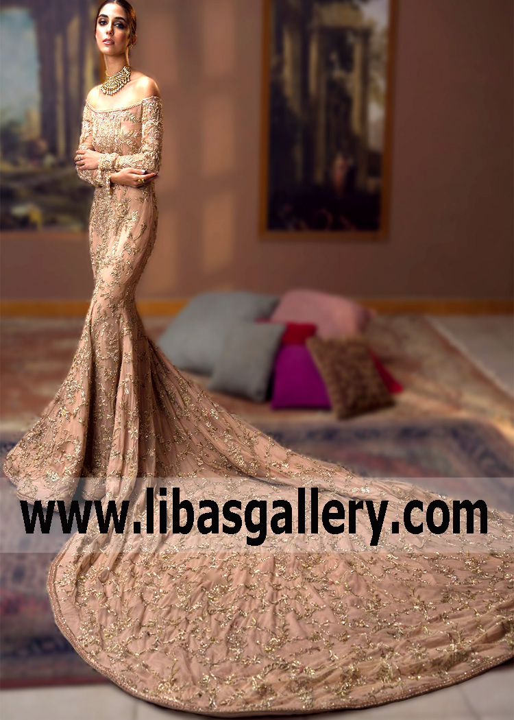 When choosing an outfit, listen to yourself. Think about the comfort and feeling you get when you put on the dress.Fish Style Bridal Dress Fish Style Maxi Dresses Pakistani Bridal Maxi for Walima Reception Valima. Let your inner 