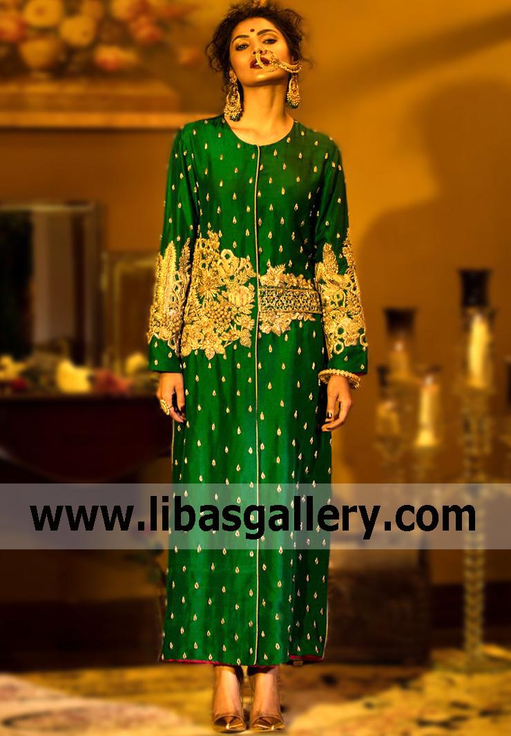 Evergreen and ever-fabulous. Slip into a fresh and flattering evergreen Pakistani Evening Wear Melbourne Australia Hussain Rehar Glamorous Formal Dresses for Party and Evening. explore all new Evening Wear styles.