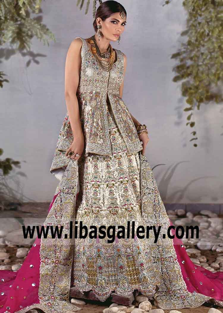 Every Asim Jofa Bridal dress is custom-made and hand-embroidered with a pattern inspired by you. Asim Jofa - Exquisite Embellished Bridal Wear Wedding Lehenga for Wedding and Special Occasions. A unique bridal style that`s an authentic reflection of YOU.