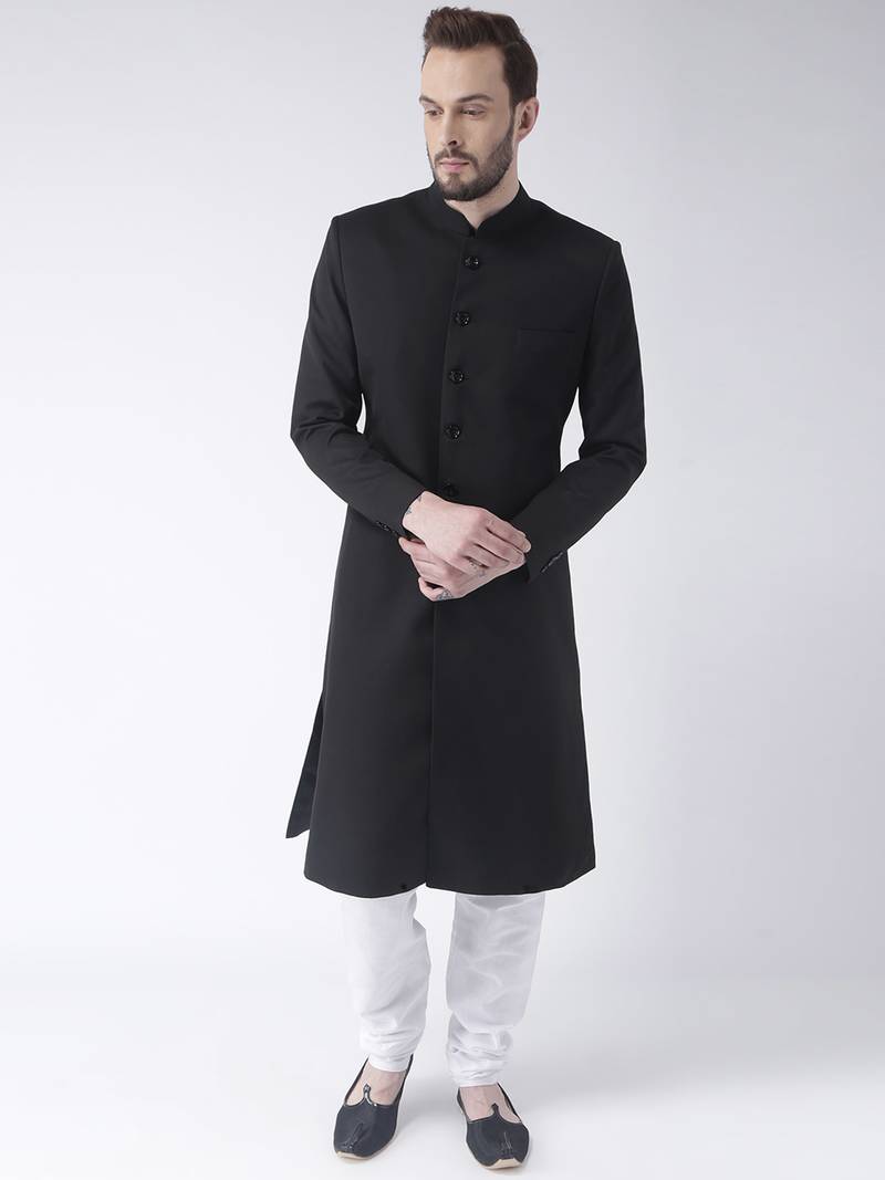 luxury black wedding sherwani collection store for groom and whole ...