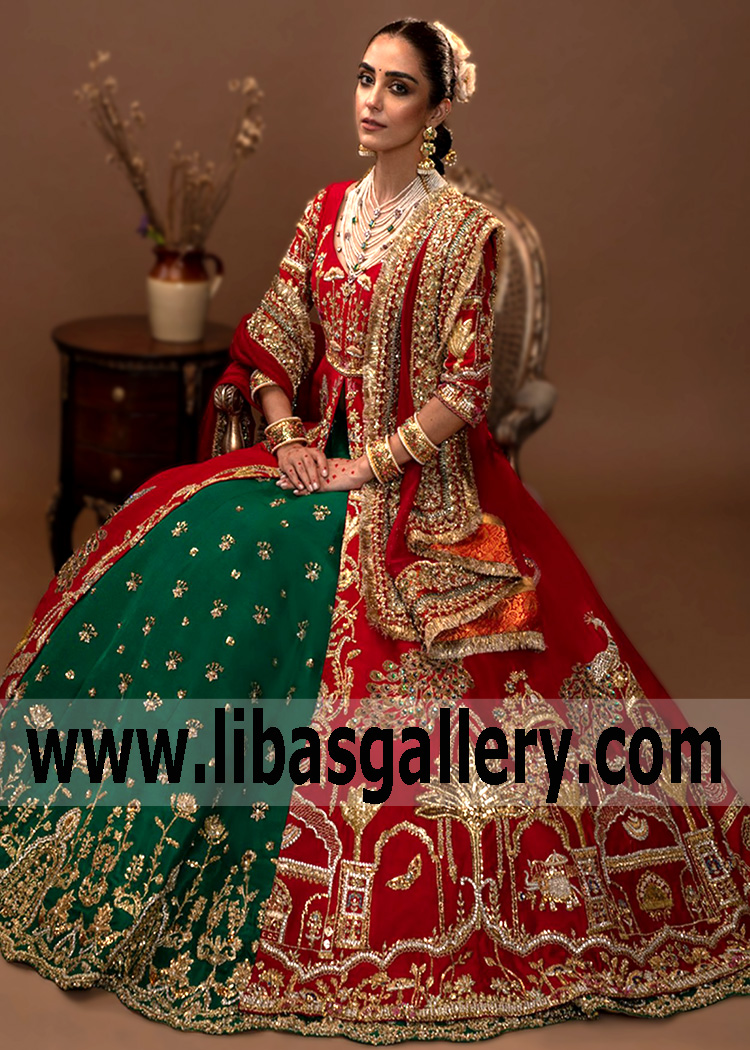 Ali Xeeshan Bridal Wedding Pishwas Bridal Dresses Frogner Oslo Norway Pakistani Bridal Outfit Ali Xeeshan Bridal Wedding Pishwas Bridal Dresses Frogner Oslo Norway Pakistani Bridal Outfit