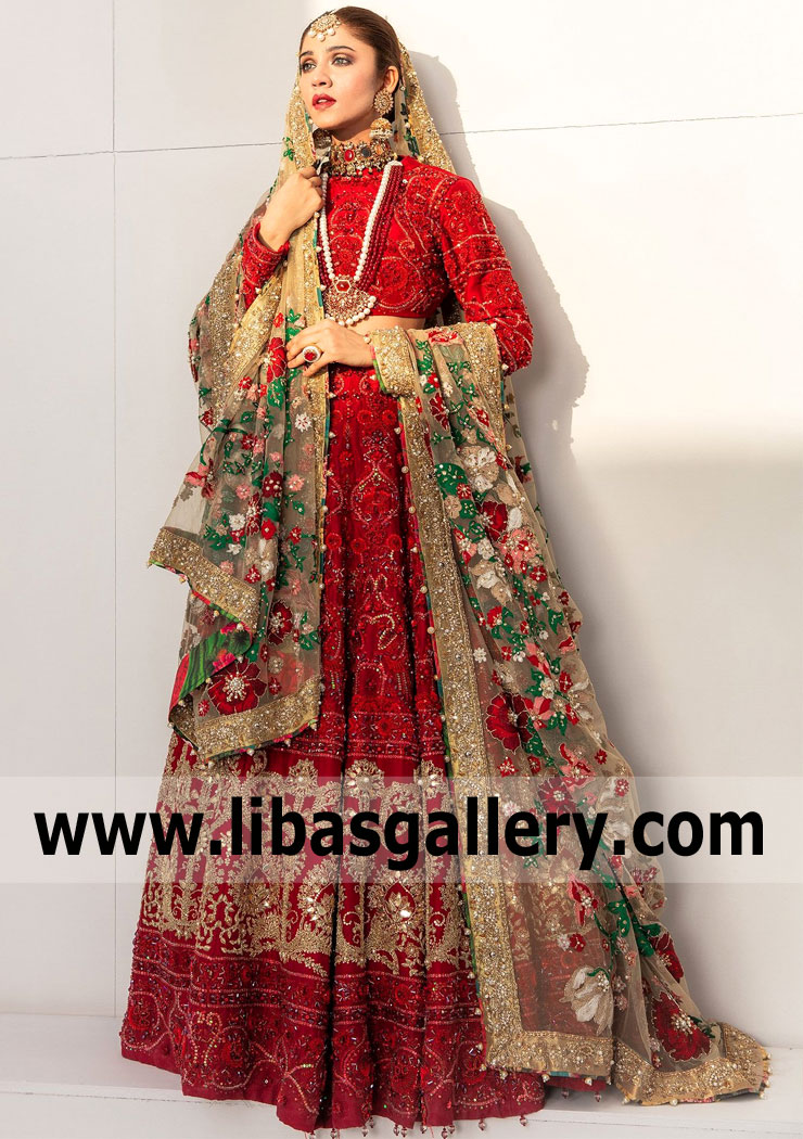 Ali Xeeshan Wedding Lehenga Dresses Glasgow Scotland Ali Xeeshan Bridal Dresses Bridal Lehenga Outlet UK