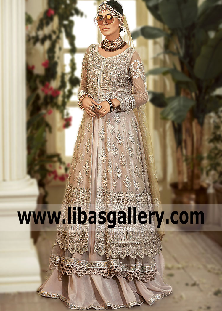 Pakistani Bridal Anarkali for Walima UK USA Canada Australia Bridal Walima Dresses