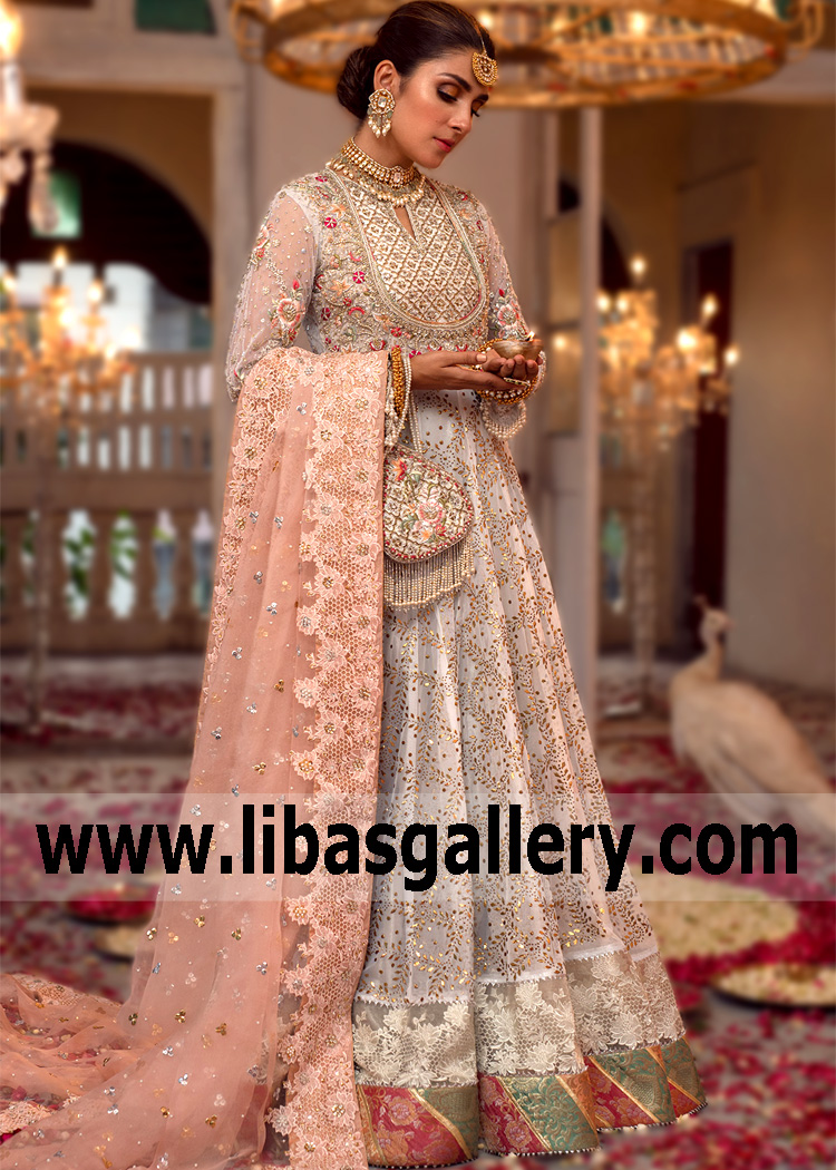 Custom Made-to-measure Anarkali Bridal Dress for Engagement Bride Buy in USA Berkeley California Online