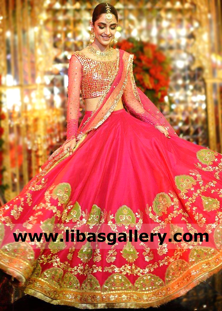 Faiza Saqlain Designer Bridal Wear Wedding Dresses Lehenga Pakistan