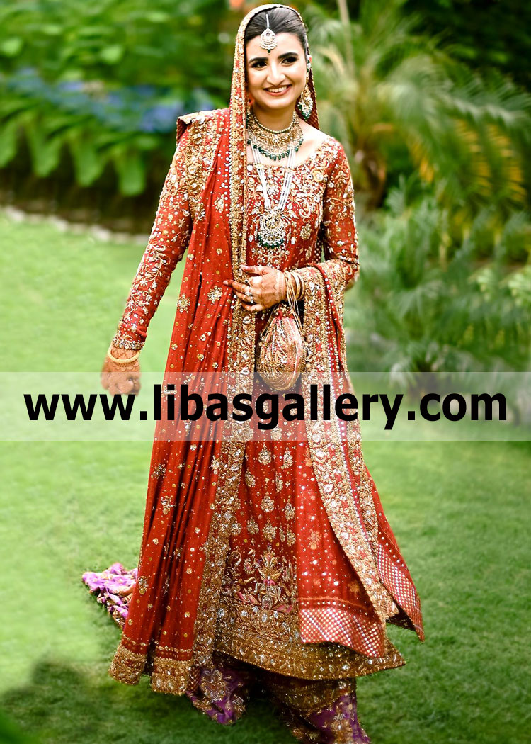 Latest Bunto Kazmi Bridal Lehenga Dresses Bellerose New York NY US Pakistani Bridal Dresses