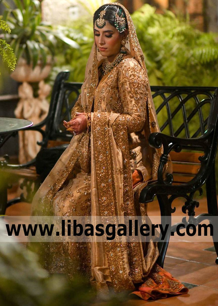 Magnificent Bridal Dresses Calgary Alberta Canada Bunto Kazmi Luxurious Bridal Gharara Collection