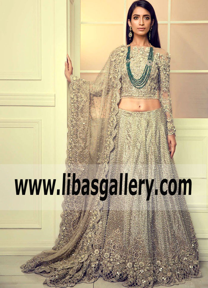 silver bridal dresses