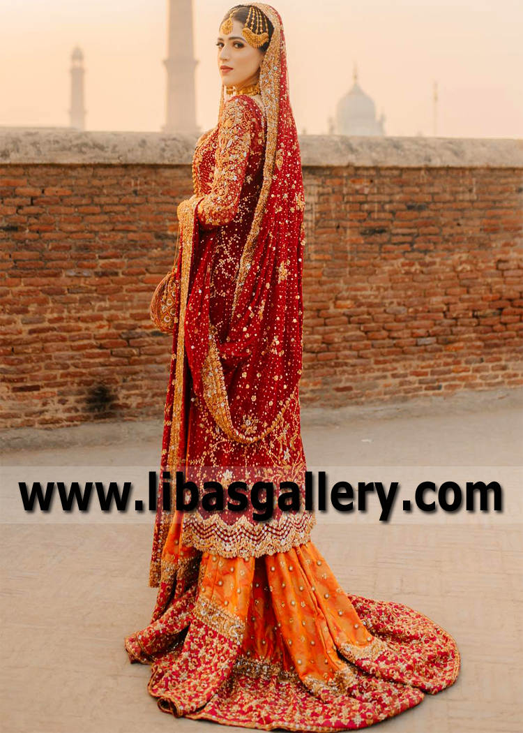 Latest farshi Gharara Trends Pakistan Designer Bunto Kazmi Gharara Pakistani