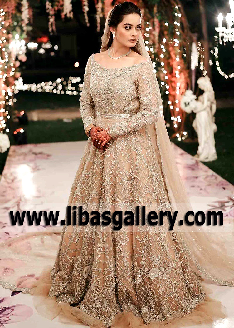Pakistani Bridal Dresses Pakistani Bridal Gown with Veil UK USA ...