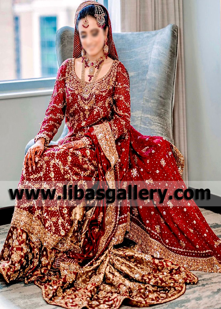 Bunto Kazmi Bridal Dresses Wedding Dresses Weston Florida FL USA Wedding Lehenga for Rukhsati