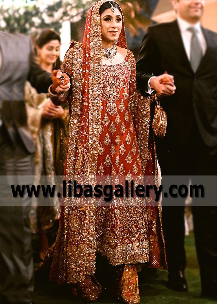 Pakistani Barat Bridal Lehenga UK USA Canada Dr Haroon Bridal Dresses for Barat