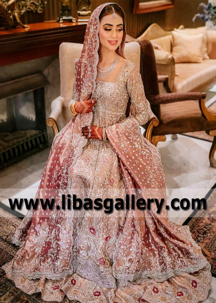 Best Walima Bridal Dresses Newark New Jersey USA Anarkali Walima Bridal Dress