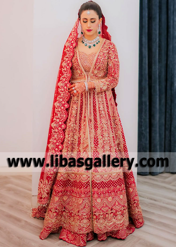 Pakistani Bridal Anarkali Lillestrom Oslo Norway Faraz Manan Bridal Anarkali Collection