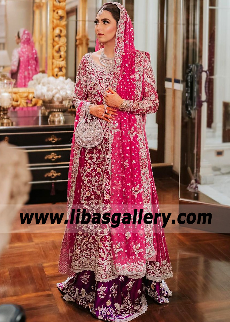 Pakistani Bridal Lehenga Cambridge London UK Bunto Kazmi Bridal Lehenga Collection