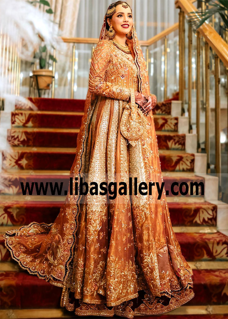 Pakistani Bridal Maxi for Wedding San Francisco California USA Tena Durrani Bridal Dresses Collection