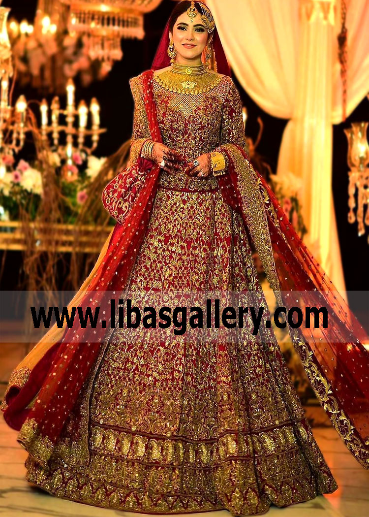 Designer Wedding Dresses HSY Wedding Dresses with Price Traditional Red Wedding Lehenga Dresses