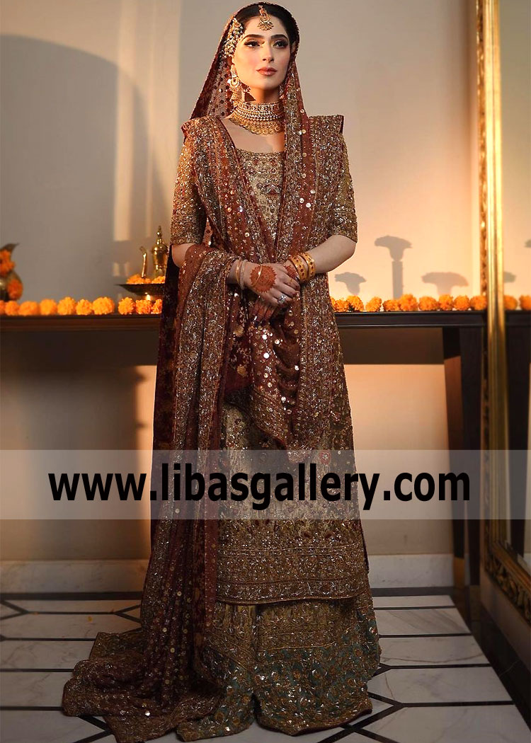 Pakistani Bridal Wear UK USA Canada Australia Designer Dr Haroon Bridal Lehenga Designs