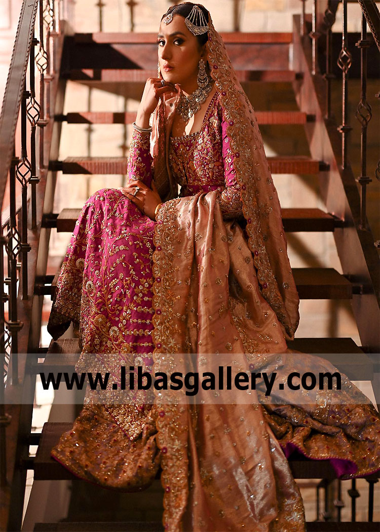 Bunto Kazmi Bridal Dresses with flared Lehenga Oslo Lillestrom Skedsmo Norway Designer Lehenga