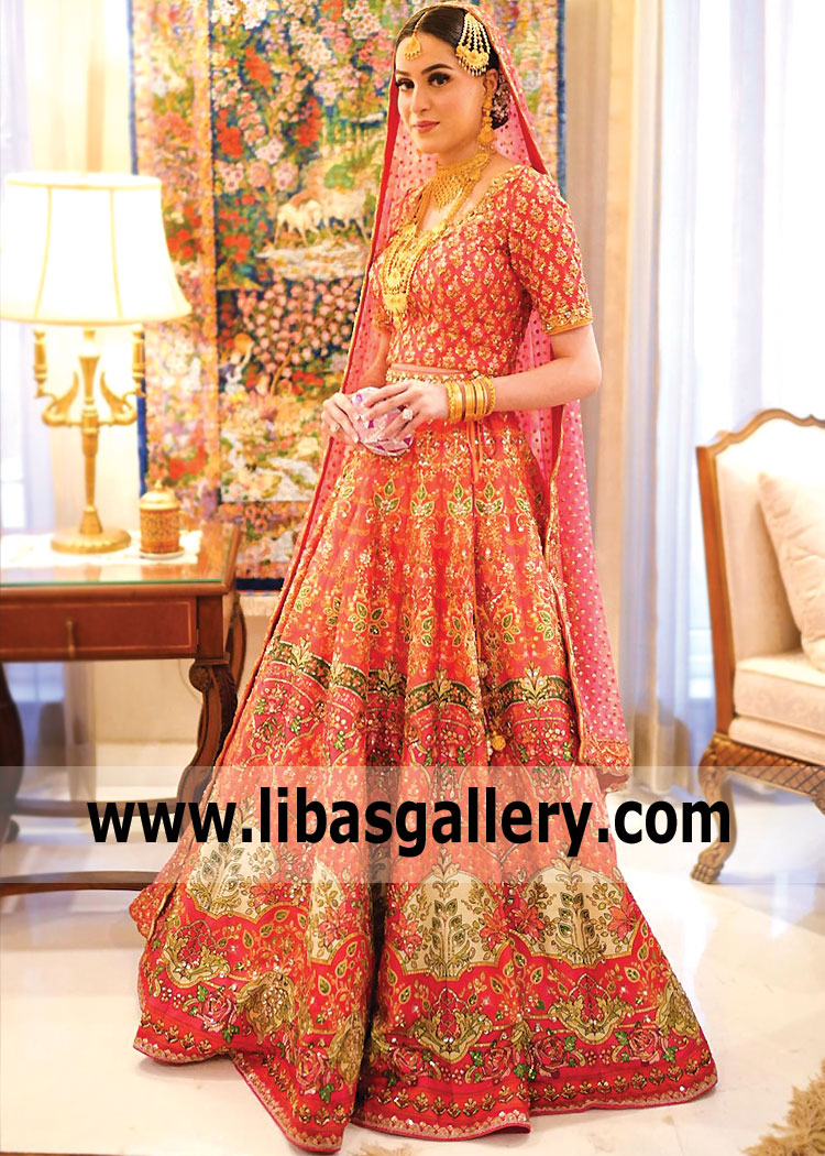 Barat Bridal Dresses Shades of Red Bridal Dress Wedding Dresses in Red Color