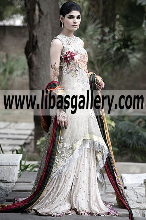 Elan Fashionable high-low Wedding Dresses Elan Lawrenceville New Jersey NJ USA Wedding Anarkali Suits New Arrivals