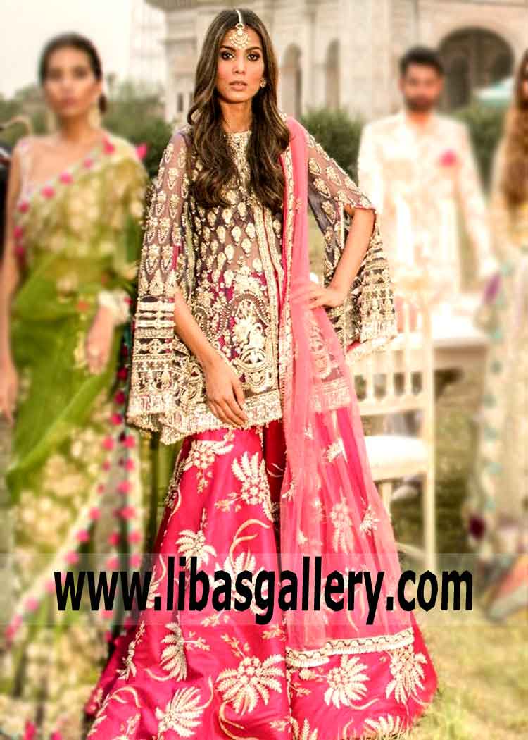 Pakistani Bridal Sharara UK USA Canada Elan Bridal Dresses Elan Wedding Dresses