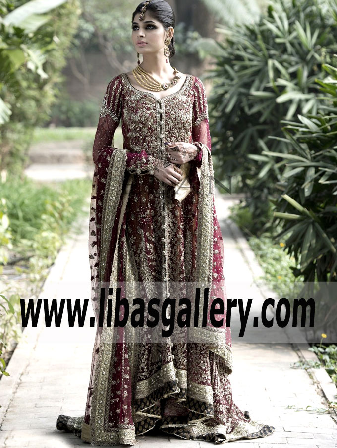 perfect Elan Precious Maroon Torcello Bridal Dress for wedding and nikah day bride france qatar usa uk perfect Elan Precious Maroon Torcello Bridal Dress for wedding and nikah day bride france qatar usa uk