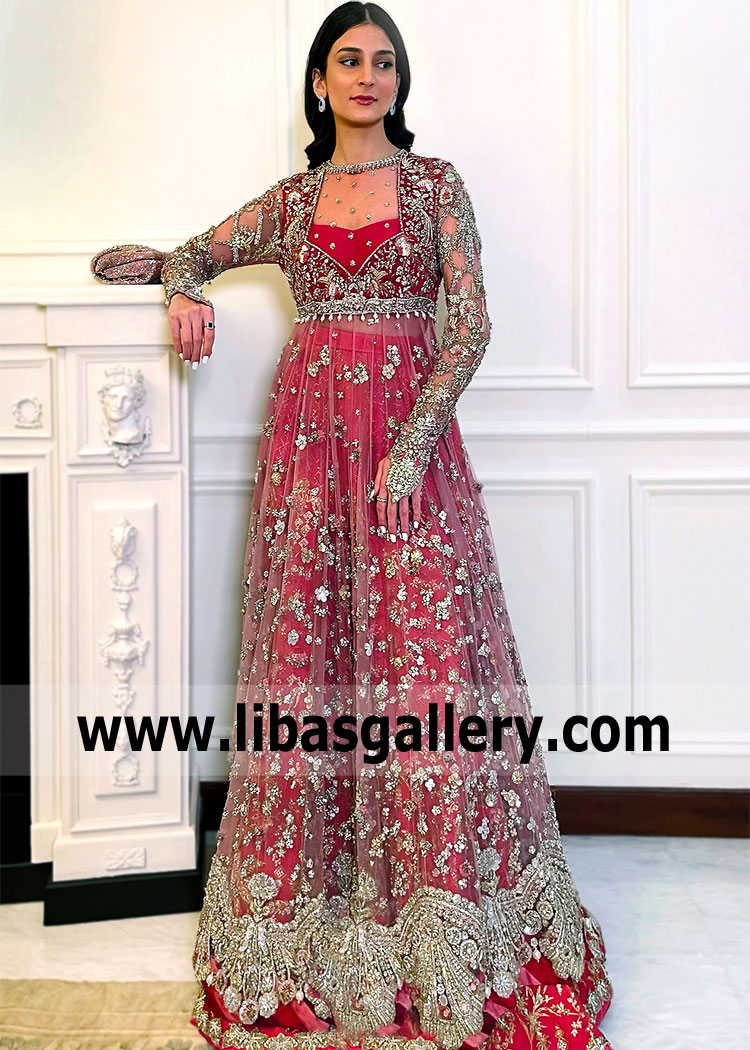 Elan Bridal Pishwas Suit Bradford UK Latest Bridal Pishwas Suits Pakistan