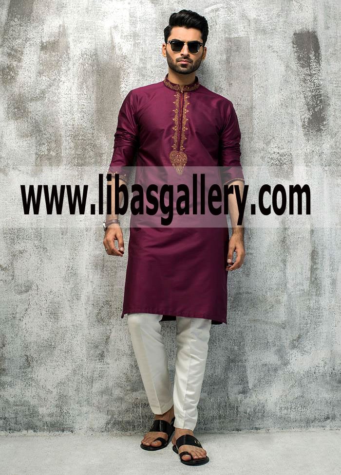 Preparing yourself for upcoming mehndi buy deepak perwani purple kurta 2019 UK USA Canada