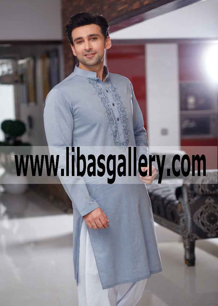 Simply the best kurta shalwar in light shade for men quality custom stitching victoria Brisbane Australia