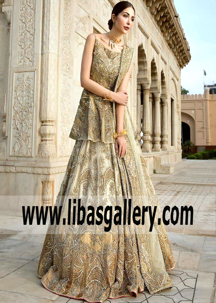 Erum Khan Bridal Wear Latest Pakistani Designer Bridal Lehenga Dresses Evening Bridal Wear Wixom Michigan MI US