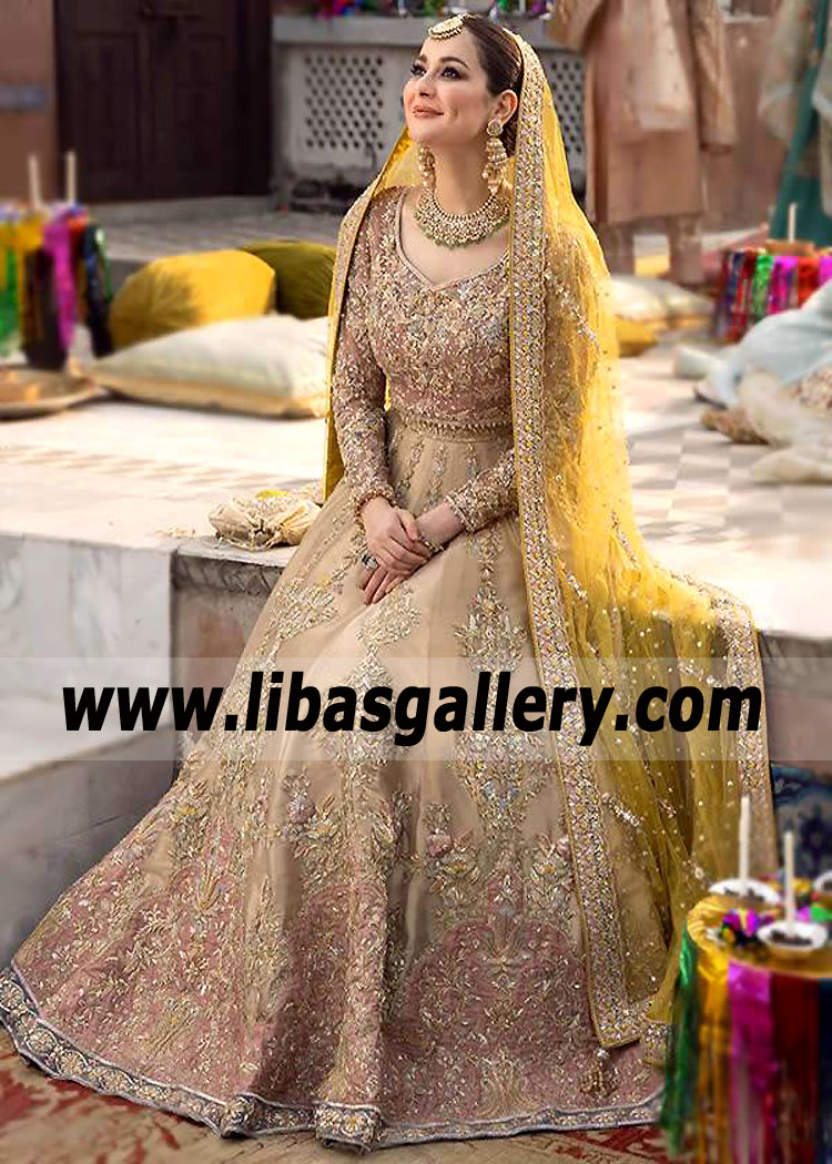 Faiza Saqlain Walima Wedding Lehenga UK USA Canada Faiza Saqlain Bridal Dresses for Walima