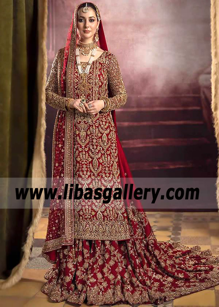 Best Bridal Dresses Pakistan Designer Faiza Saqlain Bridal Lehenga Latest Faiza Saqlain Bridals