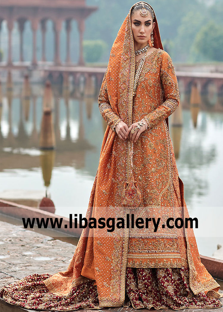 Designer Farah Talib Aziz Wedding Dresses Pakistan Latest Bridal Lehenga Suits for Wedding