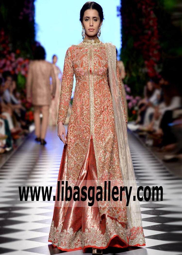 Stunning 2019 Faraz Manan Bridal Collection Pakistani Wedding Sharara Dresses Richmond Hill New York NY US