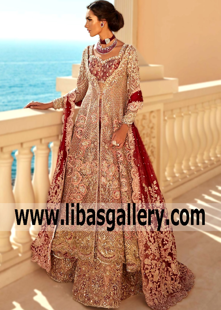 Faraz Manan Dresses wedding dresses Manchester UK Latest A-line jacket Dresses Faraz Manan Bridal Dresses