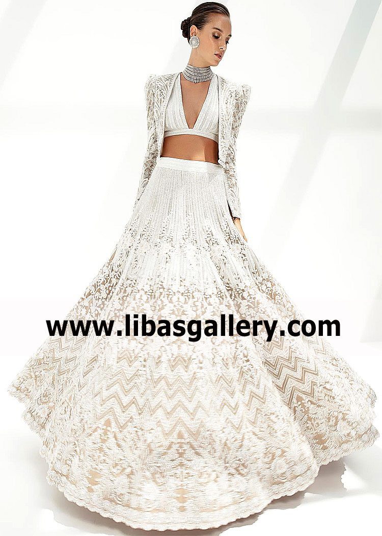 Faraz Manan Wedding Reception lehenga UK USA Canada Indian Wedding Reception lehenga