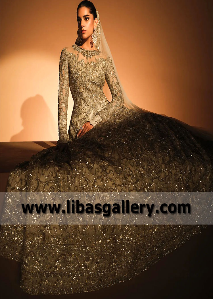 Pakistani Designer HSY Bridal Gown Houston Texas TX USA Latest Bridal Gown Dresses