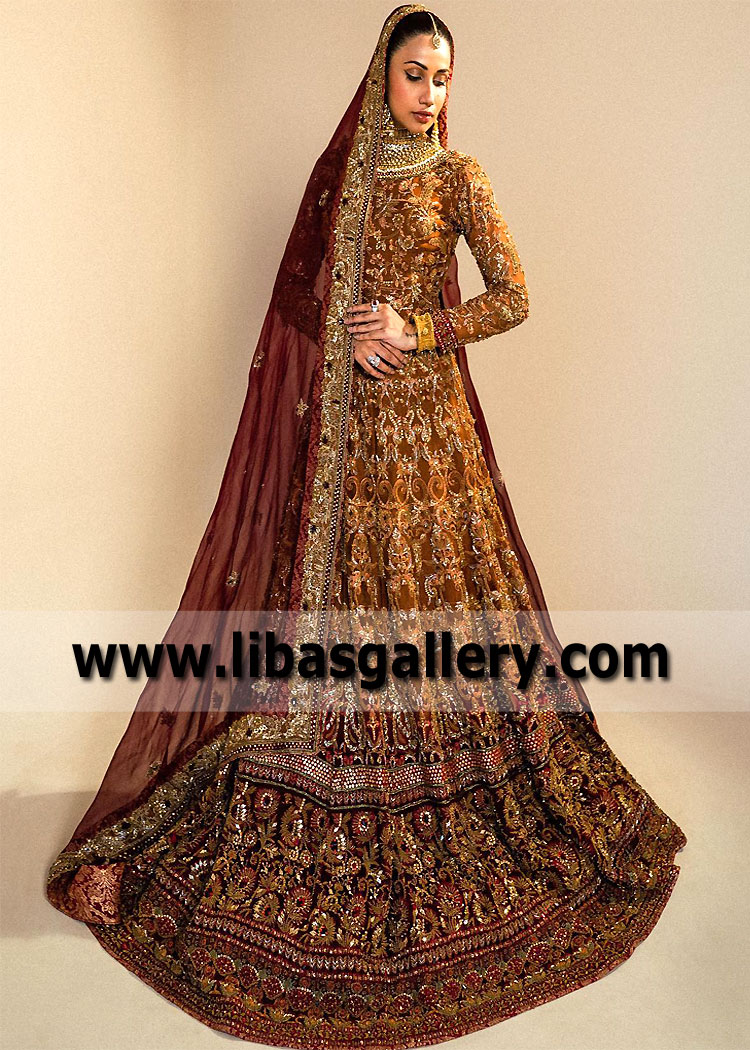 HSY Bridal Wear Lehenga Choli USA Sacramento California CA Bridal Lehenga Choli with Dupatta