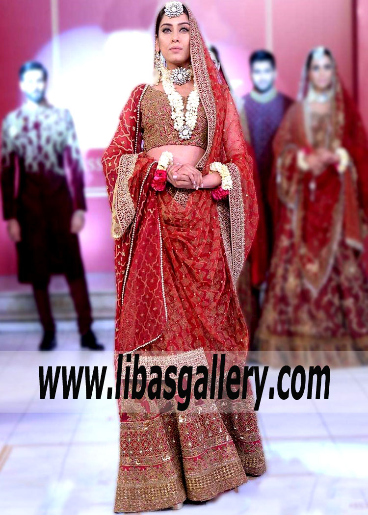 Pakistani Designer Bridal Lehenga Manhattan, New York HSY Shalimar Lehnga Lehenga Choli for Wedding