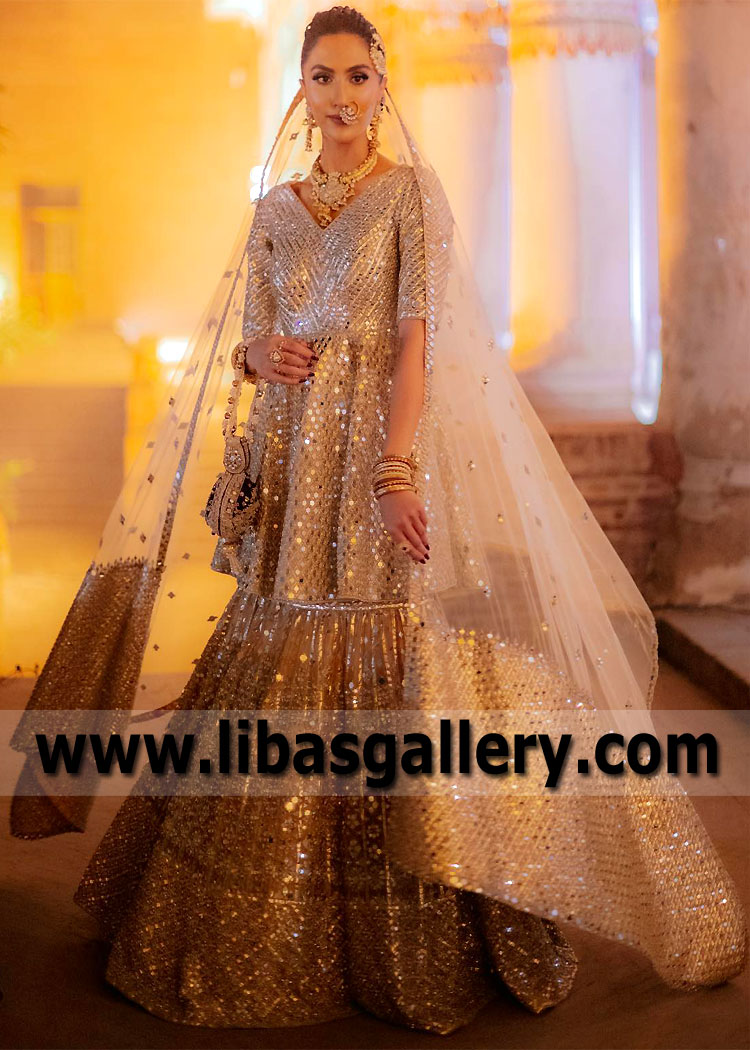 Embellished Peplum bridal Lehenga Indian Designer Abhinav Mishra Bridal Dresses With Price