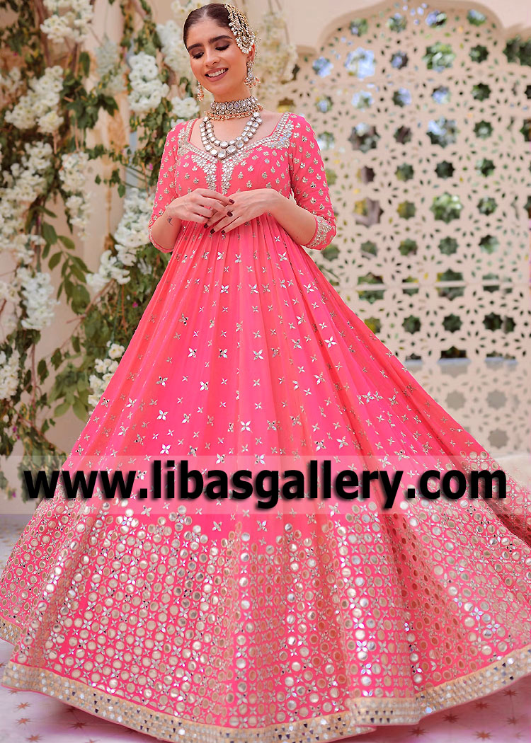 Abhinav Mishra Anarkali Suits for Bride Sister Boston Massachusetts USA Cousin Barat Dresses