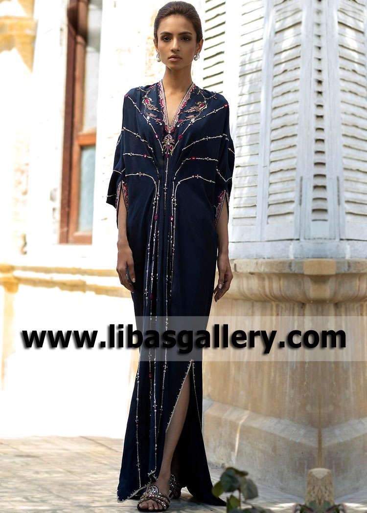 Pakistani Kaftan Dress Hicksville New York NY US Formal Wedding Events Kaftan Dresses