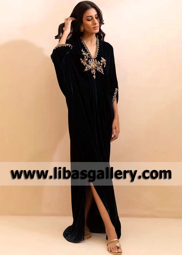 Asian Kaftan Dresses Jeddah Saudi Arabia Kaftan Dress for Wedding and Special Occasions